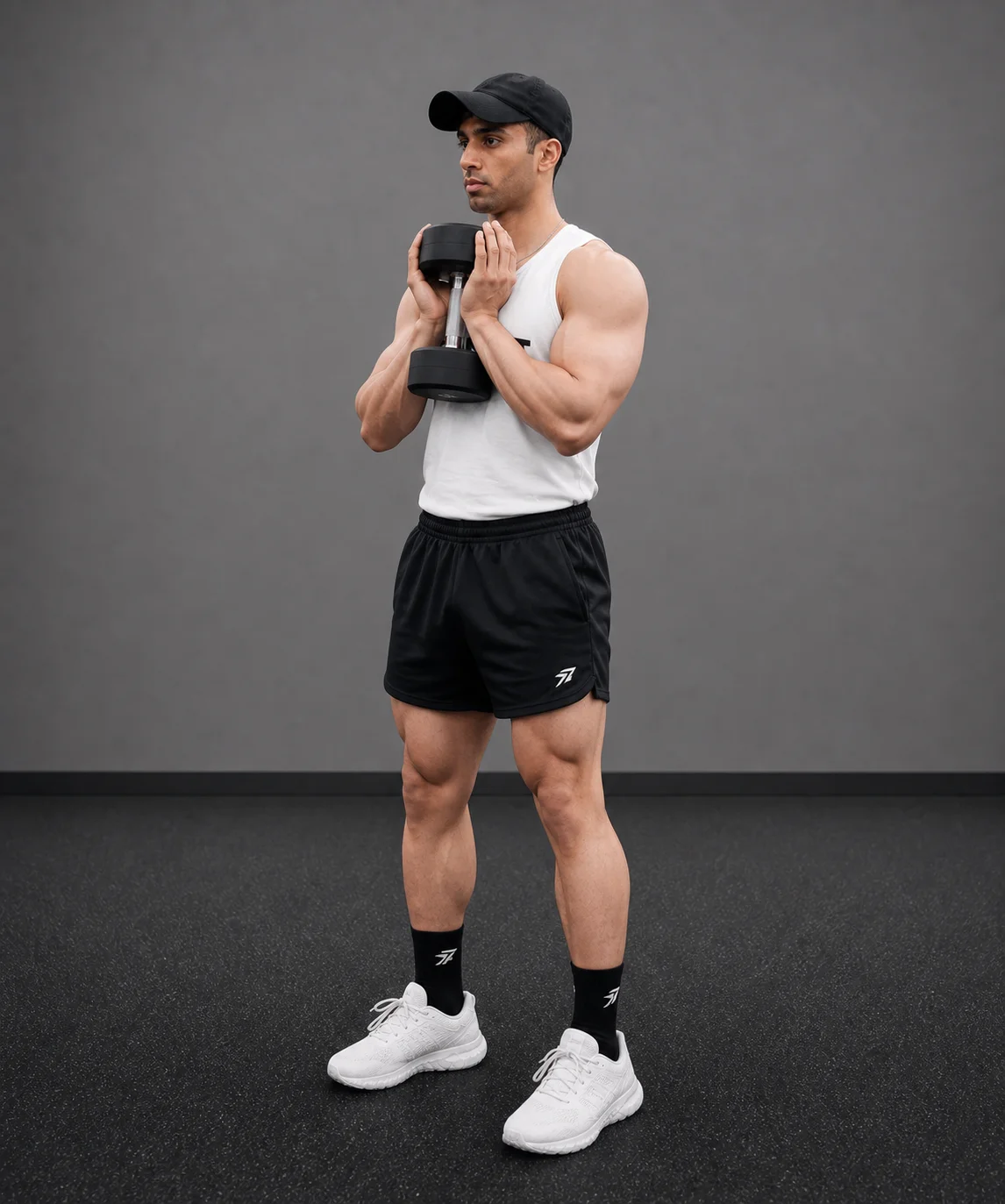 Illustration showing the Goblet Squat